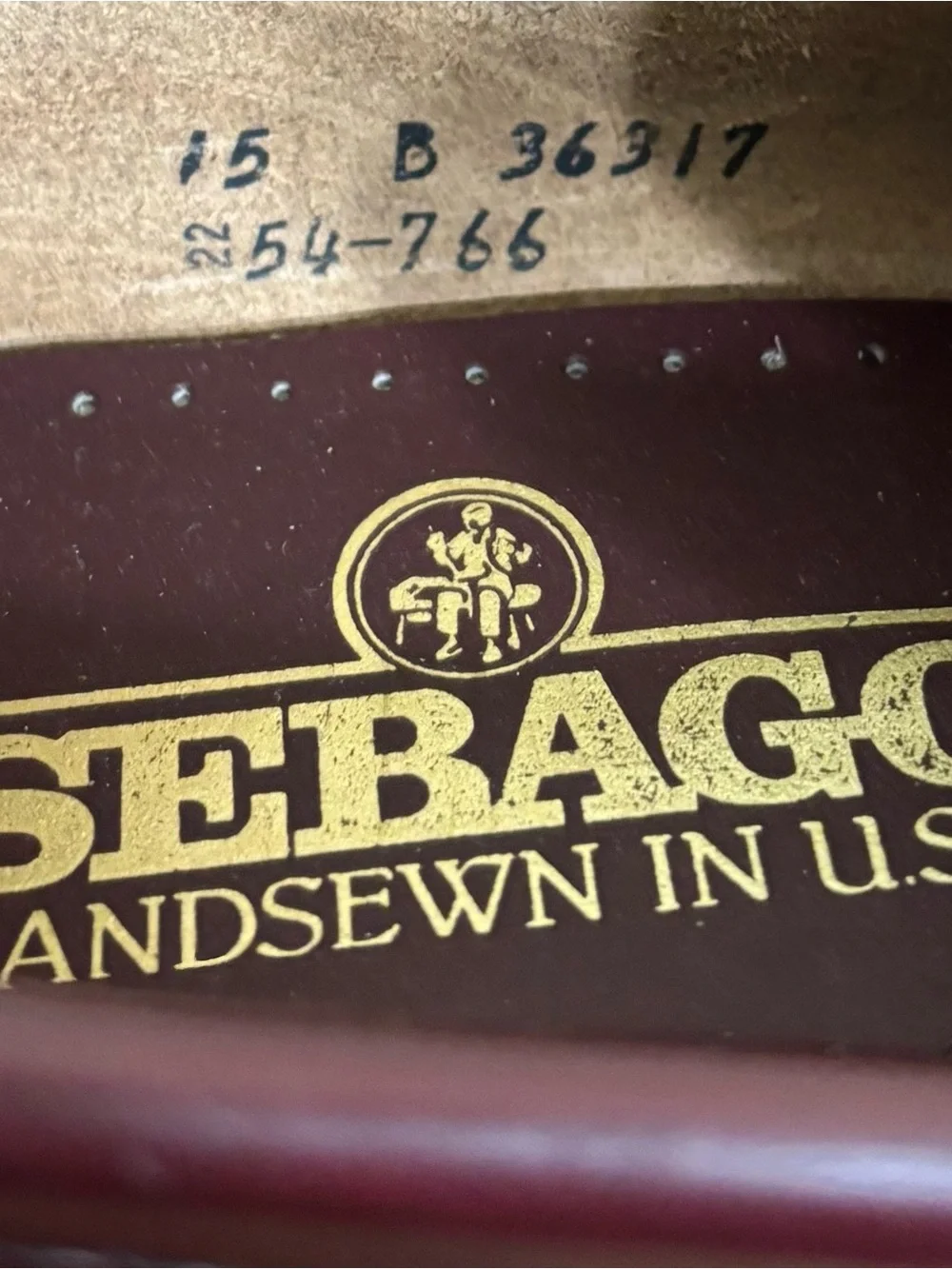 Sebago Classic Dan USA Handsewn Burgundy Leather Penny Loafers 15 B
